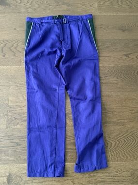 Haider Ackermann Purple Chinos with Side Panels